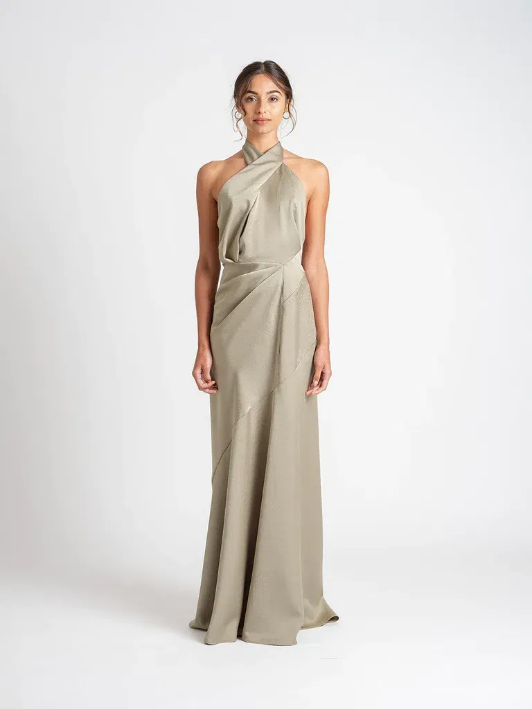 bec and bridge martini club split dress Bec & Bridge - BEC AND BRIDGE EXCLUSIVE MARTINI CLUB SPLIT DRESS - GOLD/CINNAMON - BNWT