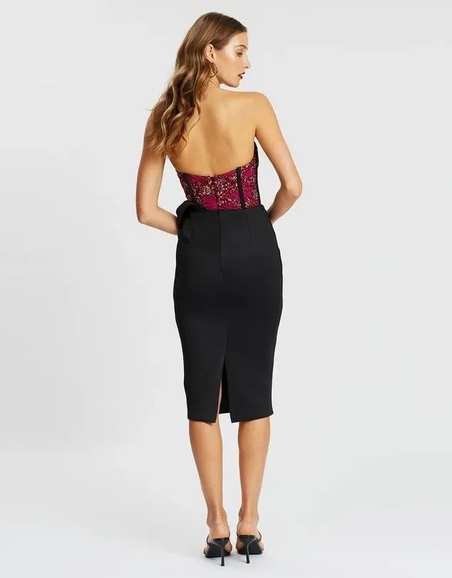 charmaine black corset maxi dress House of CB - Charmaine Corset Maxi - Black + Cup
