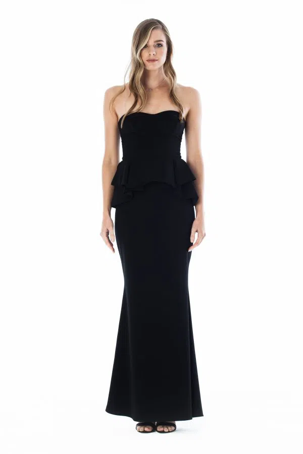 Sheike Peplum Gown Black Size 16 | The Volte Sheike Peplum Gown Black Size 16 | The Volte