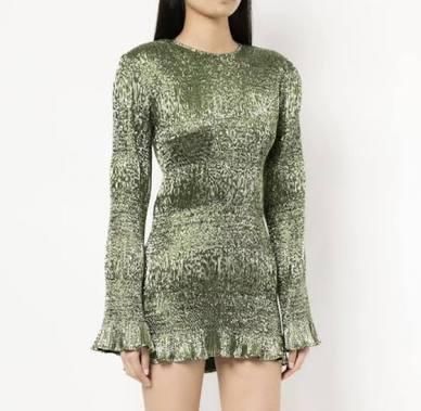 Georgia Alice sublime mini dress sage 