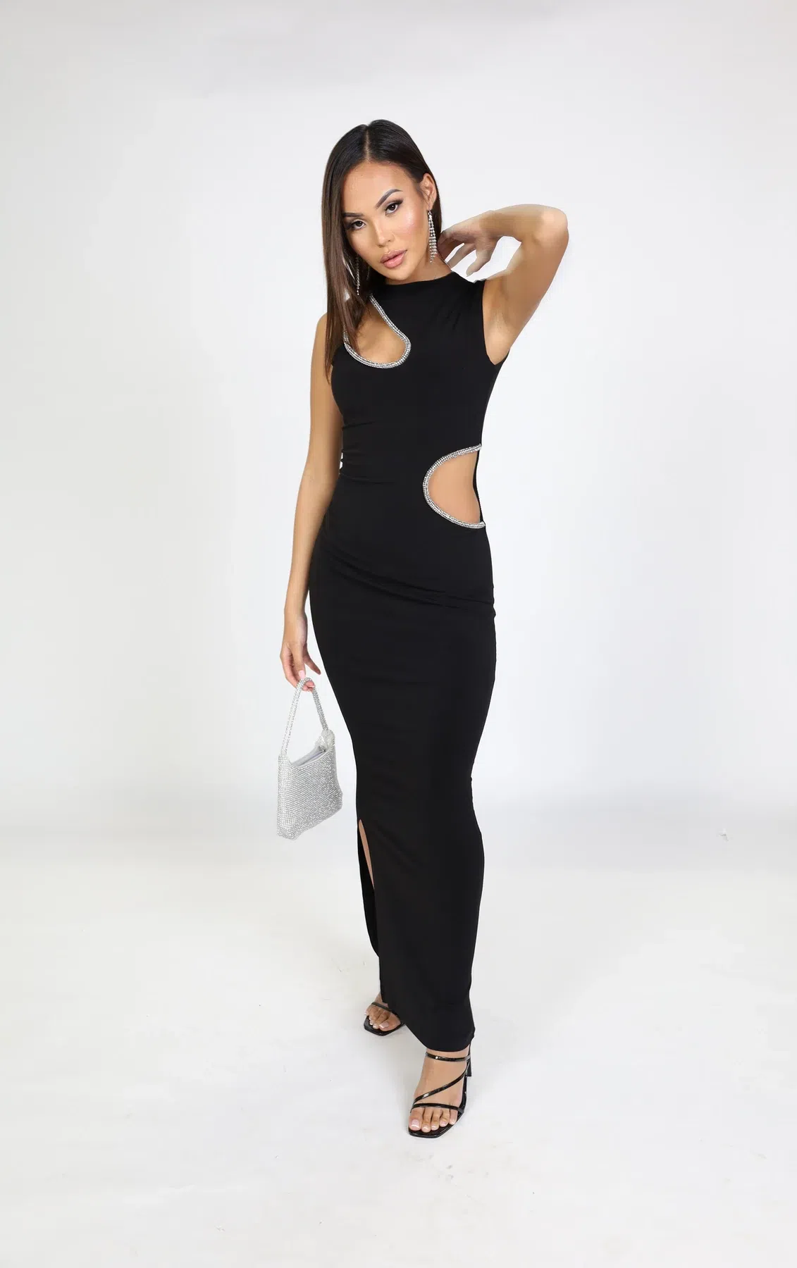 Ivona Skelo Vivia Dress Black Size 8 The Volte