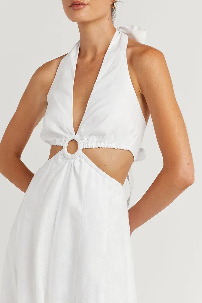 Dissh Layne Halter Midi Dress White Size 8 | The Volte Dissh Layne Halter Midi Dress White Size 8 | The Volte
