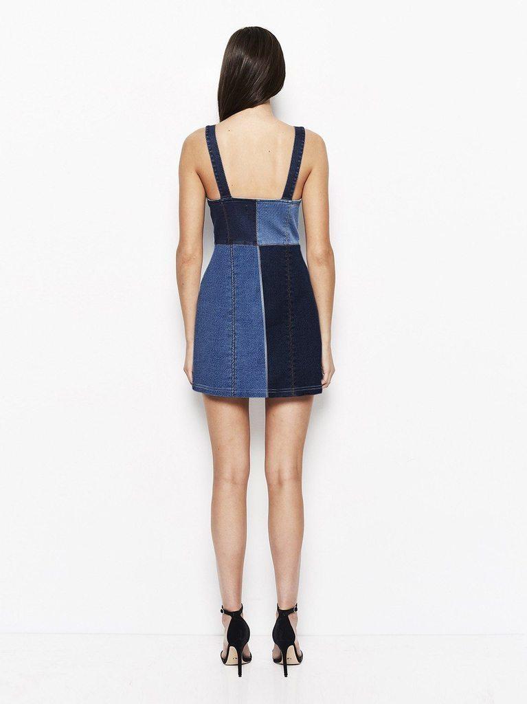 black midi dress ribbed Provence Dress