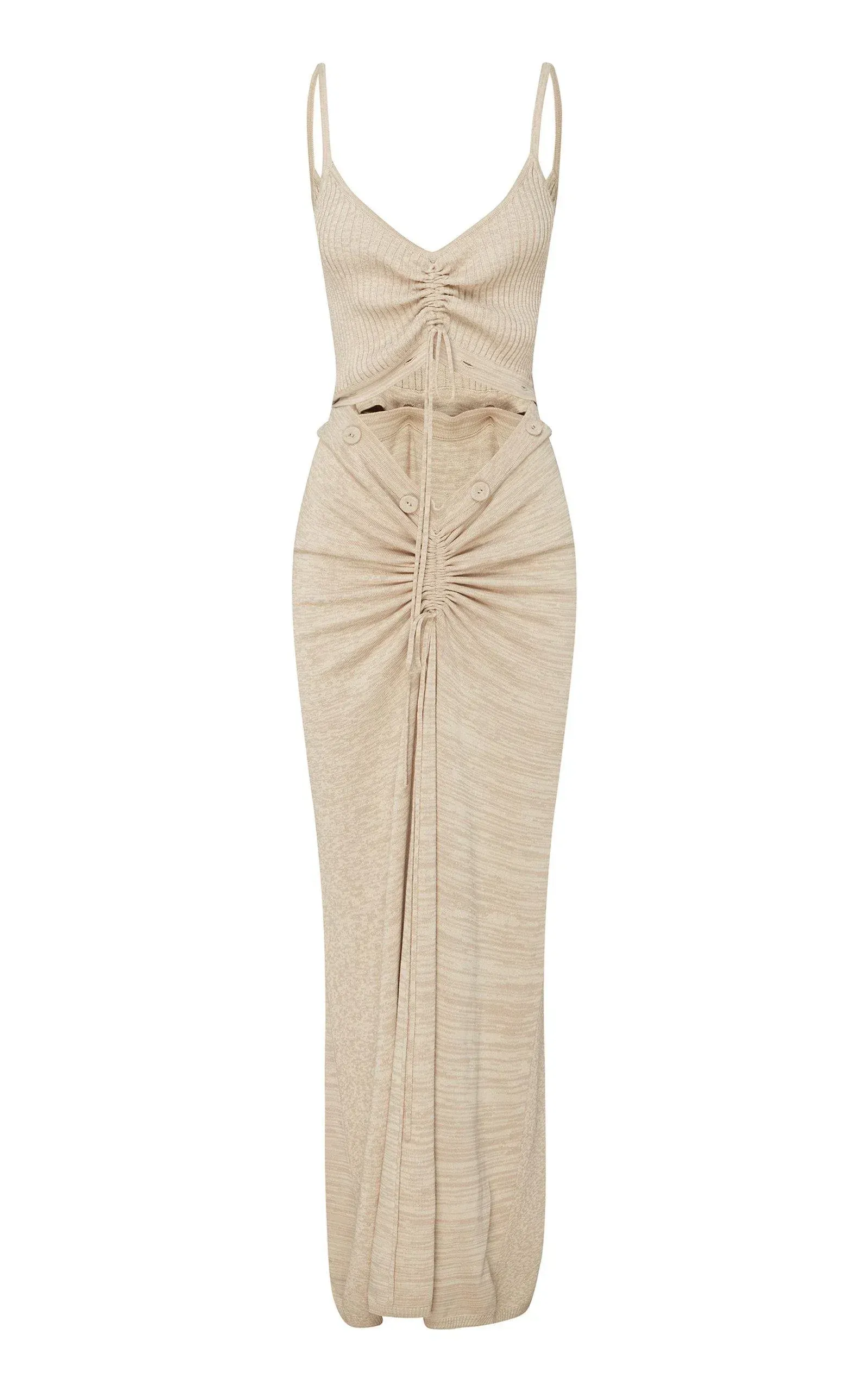christopher esber ruched disconnect cami knit dress Christopher Esber - Ruched Disconnect Knit Cami Dress