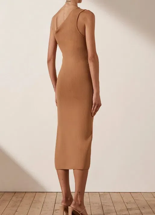 shona joy charlotte cocktail midi dress Shona Joy Charlotte Cocktail Midi Dress Ecru Size 8