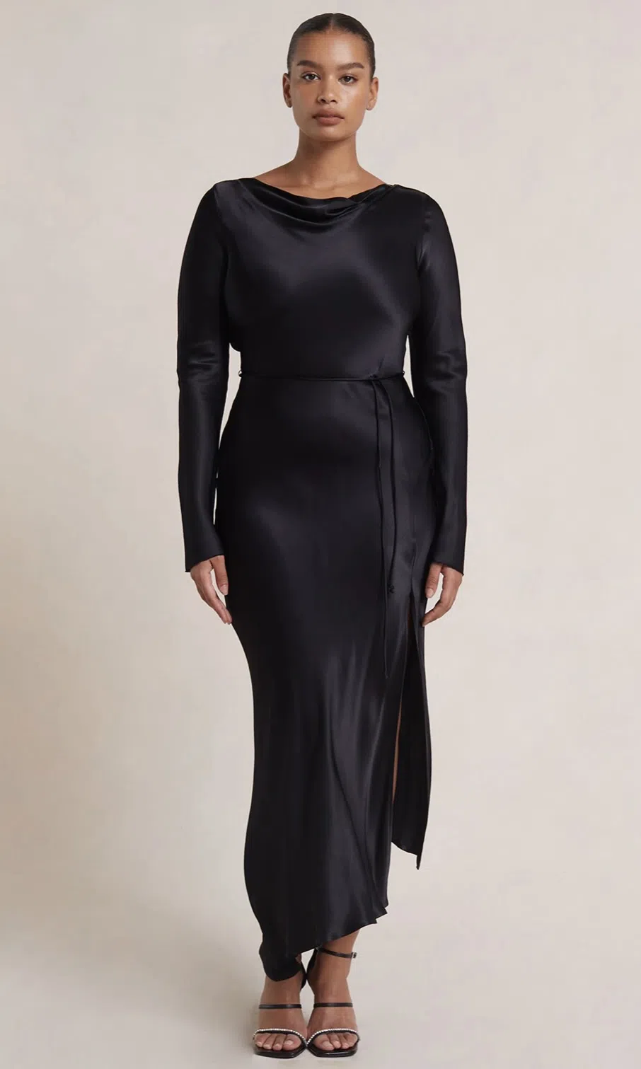 long sleeve sexy formal dress Long Sexy Semi Formal Metallic Dress