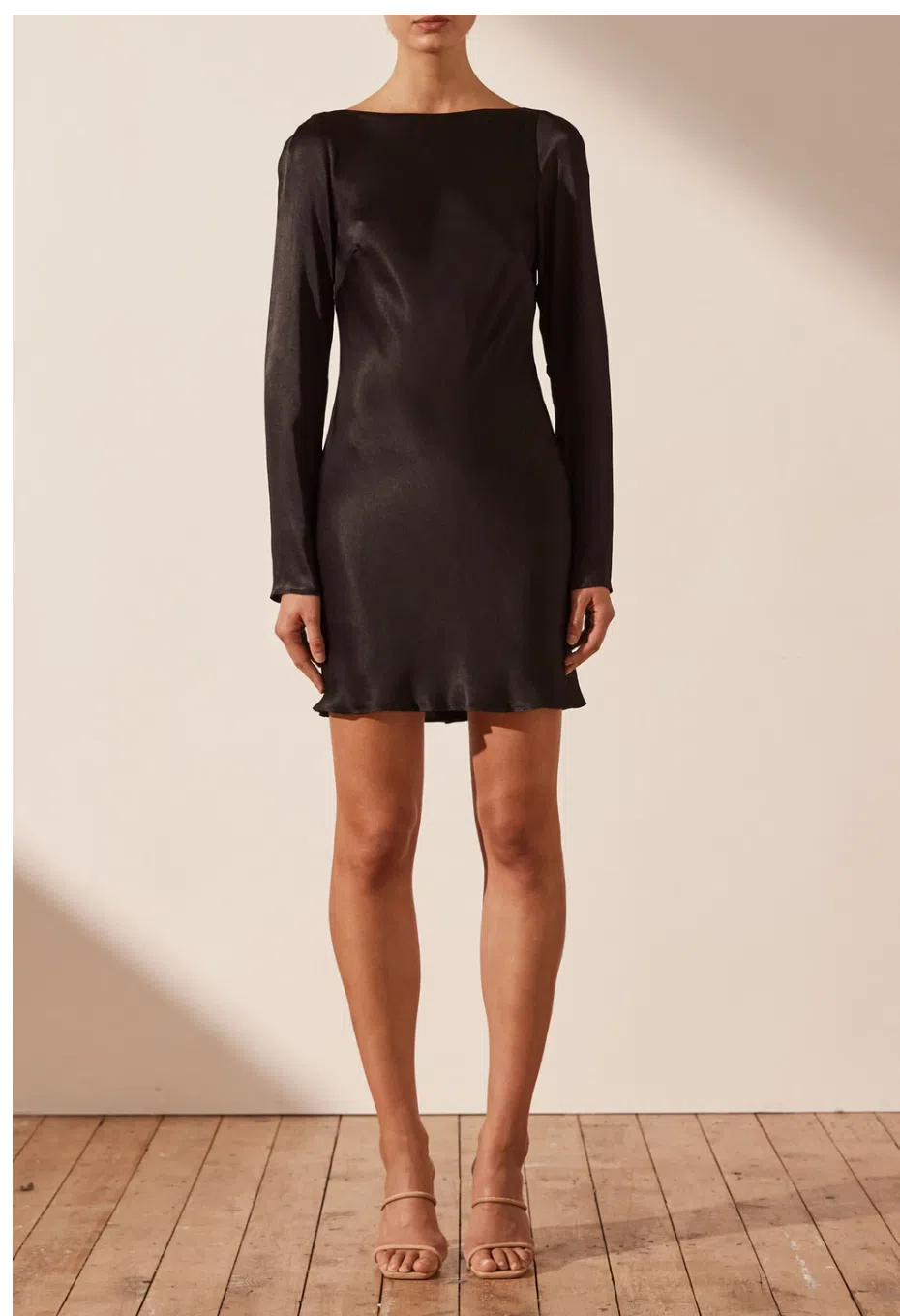 Shona Joy La Lune Long Sleeve Backless Mini Dress Black Size 14 | The Volte Shona Joy La Lune Long Sleeve Backless Mini Dress Black Size 14 | The Volte