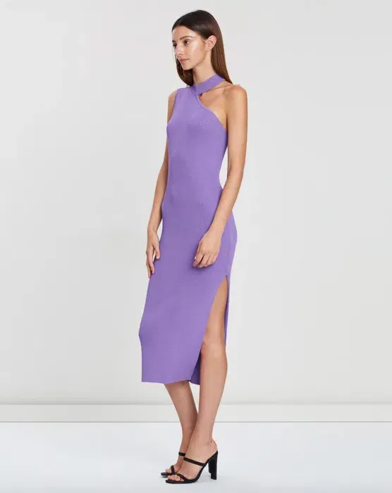 kookai purple dress Purple Kookai Fleur Dress Fleur Mini Tiered Dress Nuuly