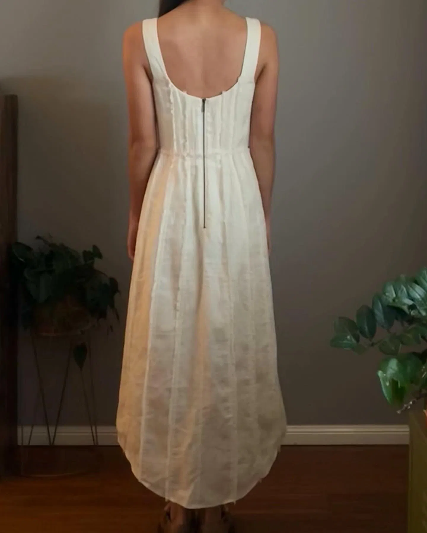 Meshki Ezra Lace Maxi Dress in Ivory Size 4 | The Volte