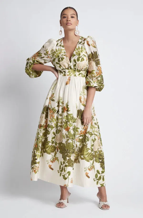 Sheike Mabel Floral Maxi Dress Print Size 16