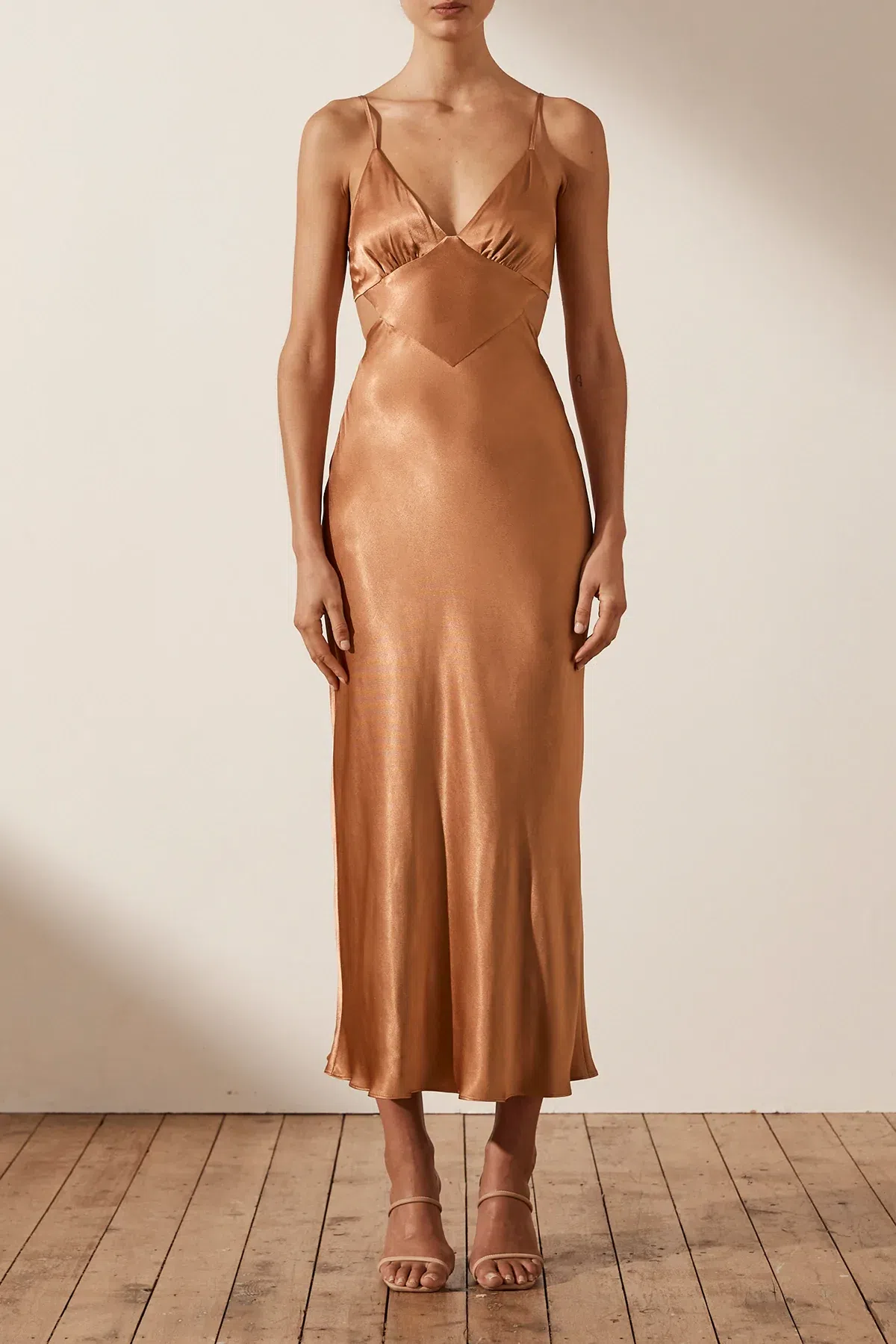 la lune backless midi dress Shona Joy La Lune Backless Midi Dress – RAG REVOLUTION main image 0