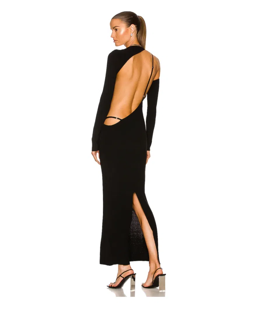 Aya Muse Carrara Cutout Knit Dress Black Size S | The Volte