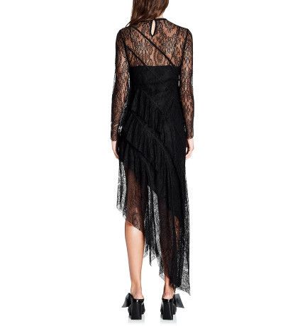 manning cartell clover lace dress fitted cut and the slit at the back of the skirt enhance the figure with sensuality and refinement Bec & Bridge Clover Mini