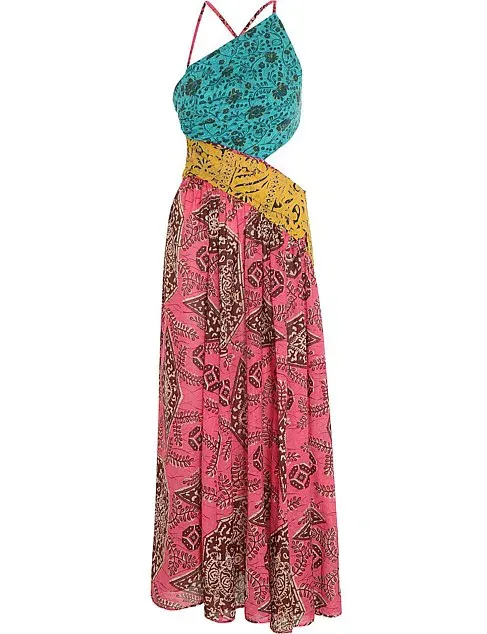 zimmermann lulu asymmetric dress Zimmermann Lulu Asymmetric Dress Print Size 8