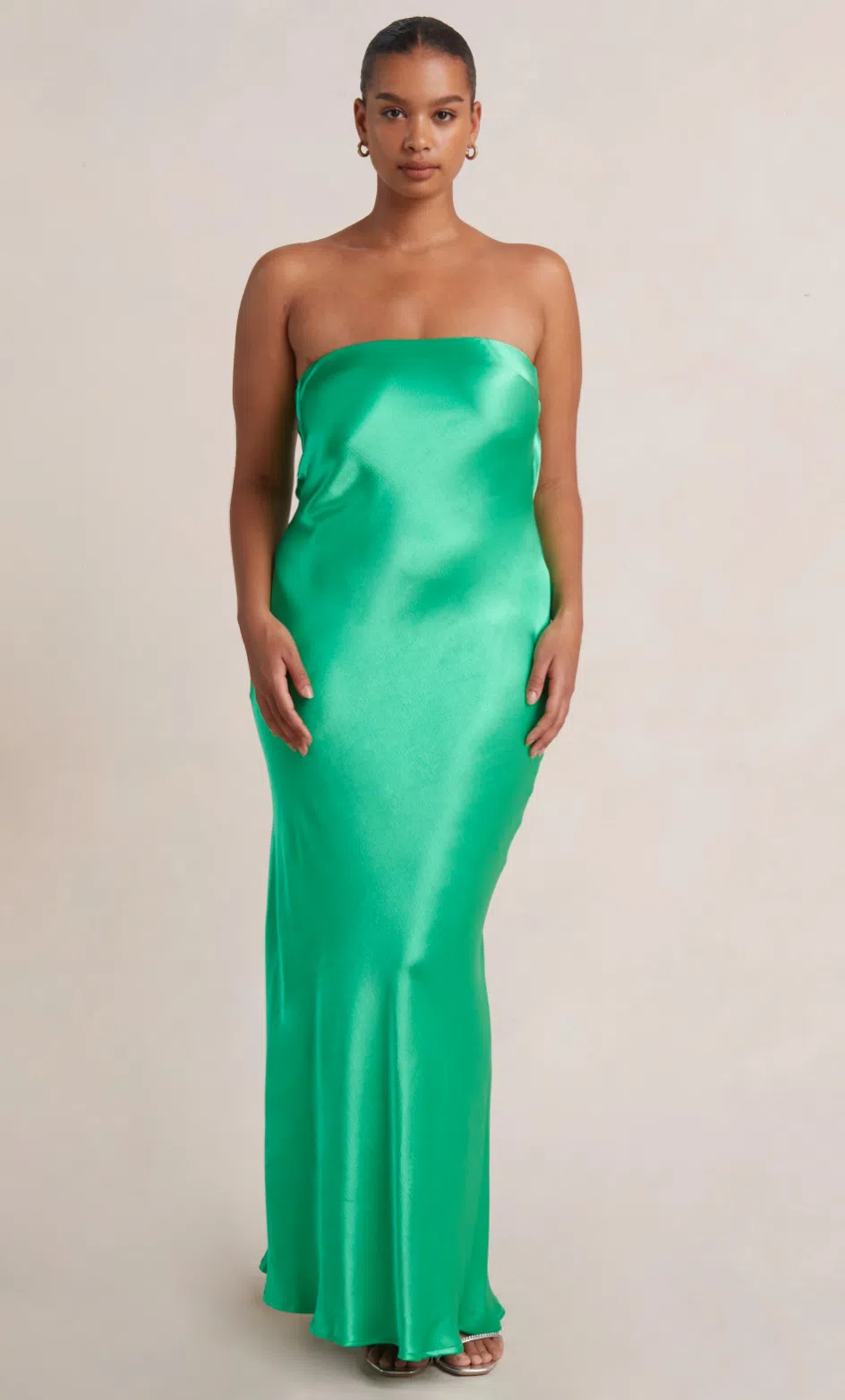 slim fit dress slacks Terani 231P0592 Dress Kelly-Green / 6