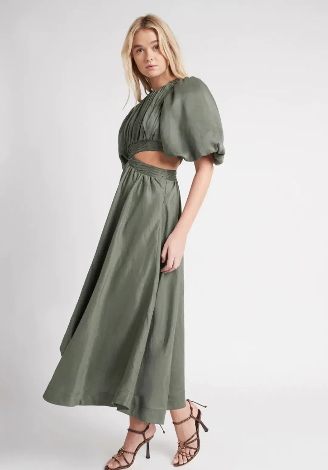 tidal tucked cut out midi dress Midi Dress Hip Cut Out Dress Hire Tidal Tucked Cut Out Midi Dress In  Fuchsia AJE