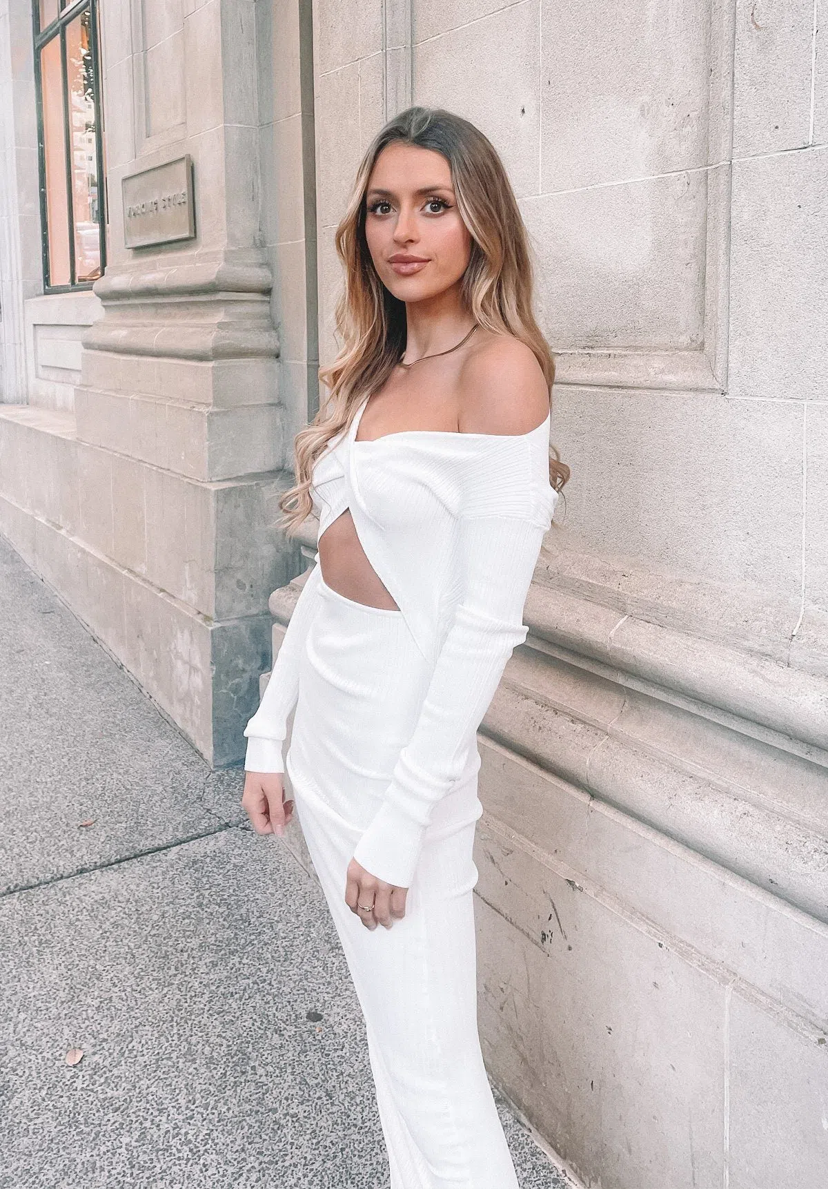 Sir the Label Kelvin Off The Shoulder Dress White Size 6 | The Volte Sir the Label Kelvin Off The Shoulder Dress White Size 6 | The Volte