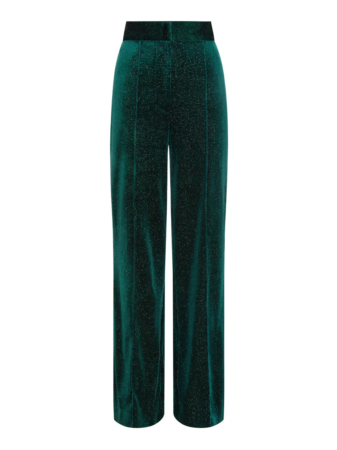 velvet-sparkle flared trousers, Alice McCall