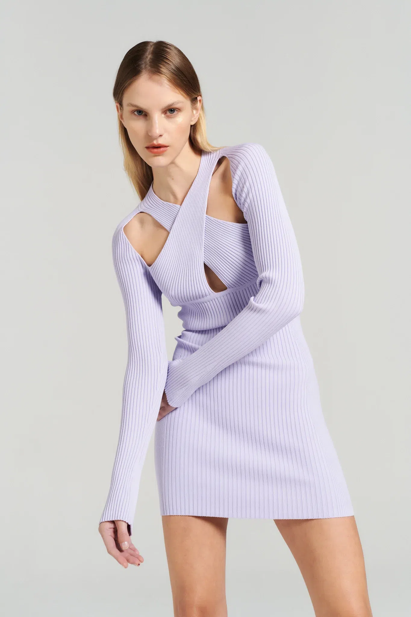 Henne Ollie Knit Dress Lilac Size 10 / M | The Volte Henne Ollie Knit Dress Lilac Size 10 / M | The Volte