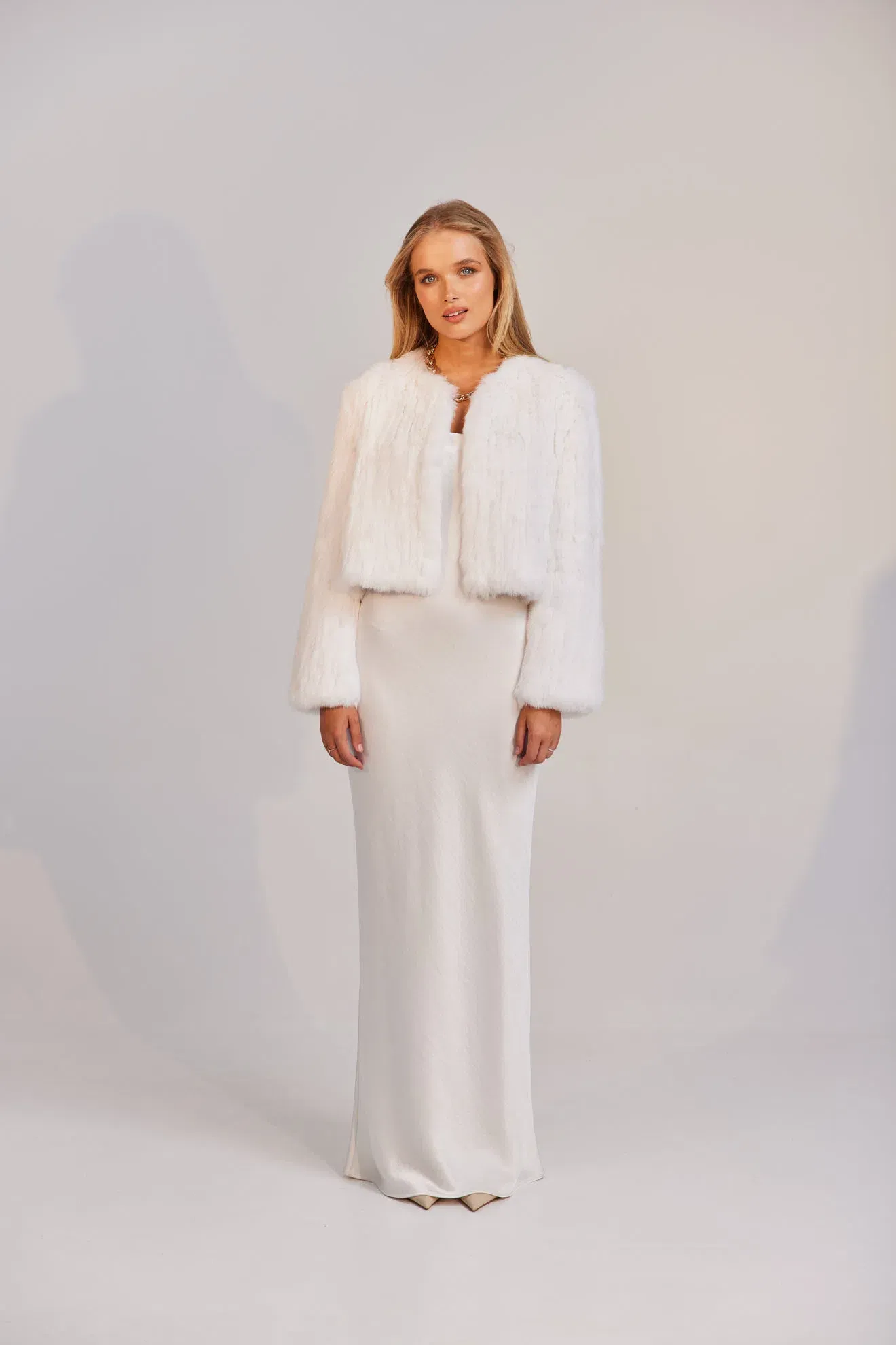 BUBISH Lola Crop Jacket - Stone main image 0