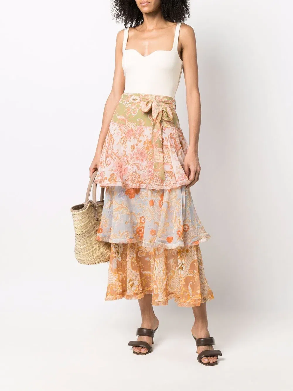 adrianna papell off the shoulder bell sleeve dress Adrianna Papell Rosette Off-The-Shoulder Gown - Airy Aqua