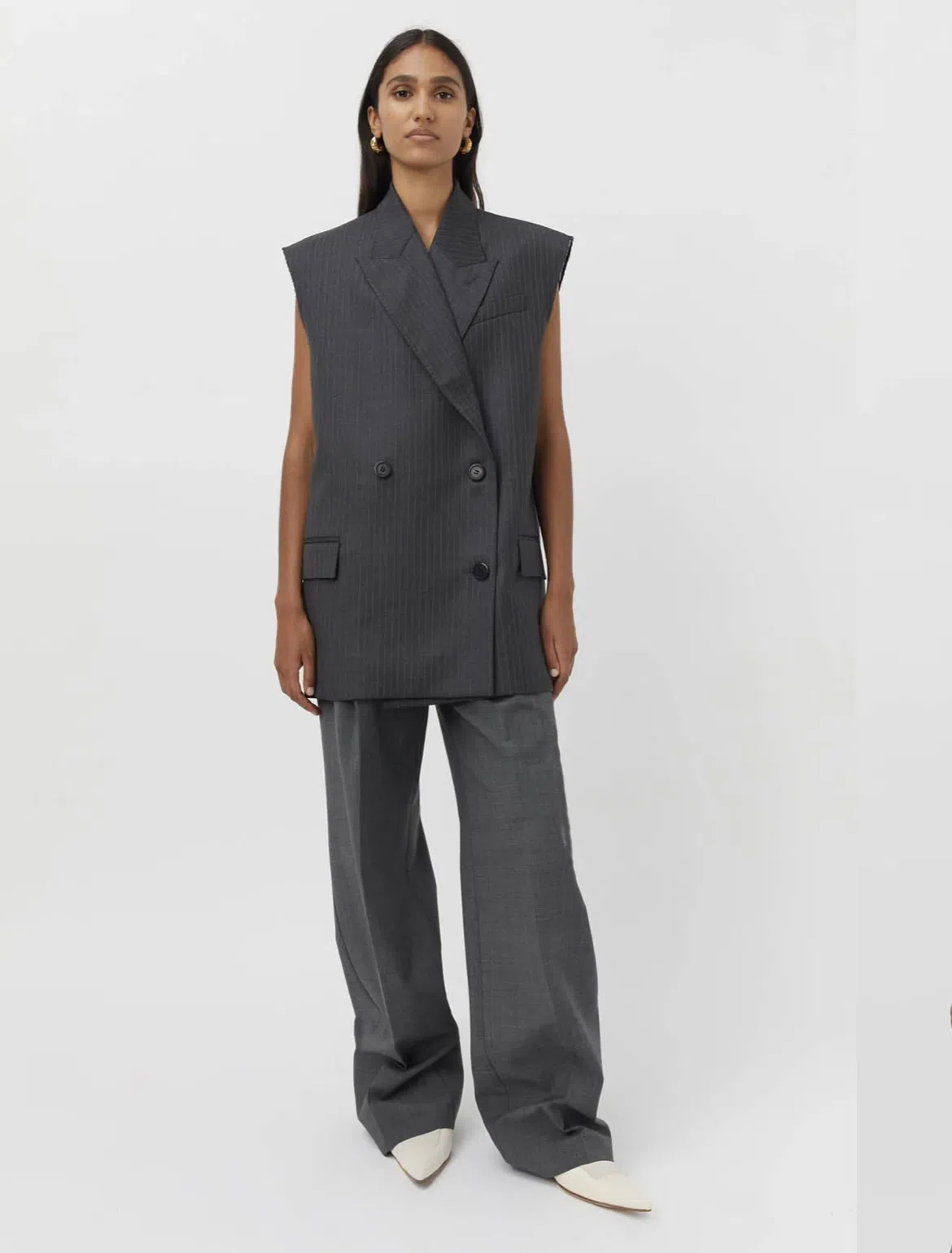 Camilla and Marc Bronx Vest Grey Size 8 | The Volte