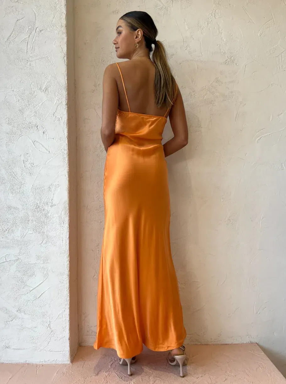 orange bec and bridge dress Bec + Bridge Cecily Mini Dress Blood Orange