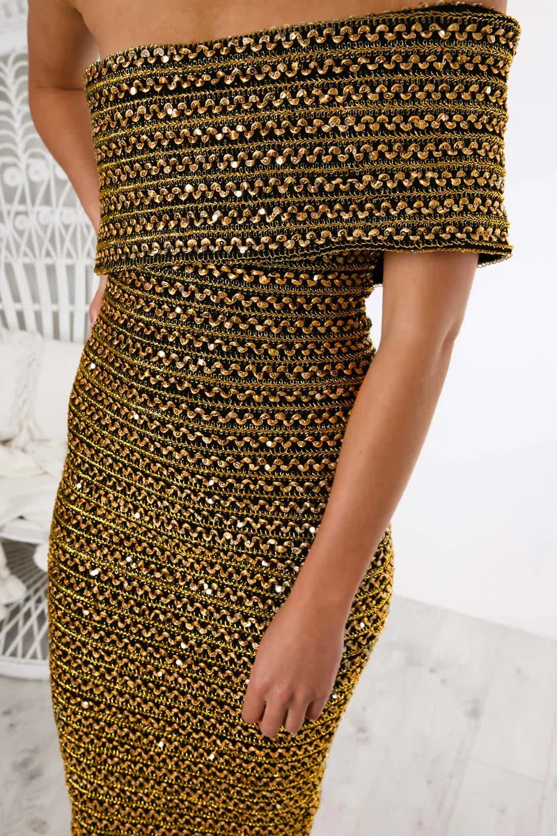 dazed dress in gold georgia hardinge Georgia Hardinge - Shop main image 0