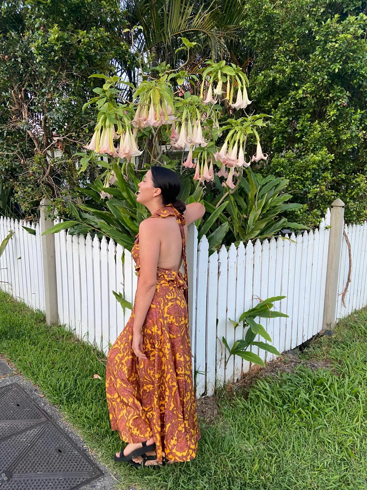 Zimmermann Tiggy Halter Long Dress Print Size 1 / Au 10 | The Volte