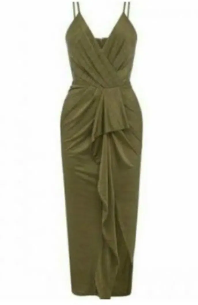 sheike olive green dress Green Dresses