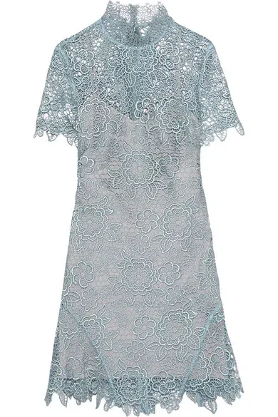 chinese dress ladies Blue Flower Lace Midi Dress – self-portrait-US main image 0