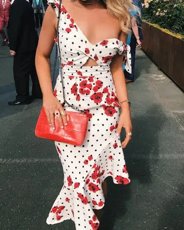 Polka Dot Sheike Poppy Dot Dress Toby Heart Ginger Dress Medium