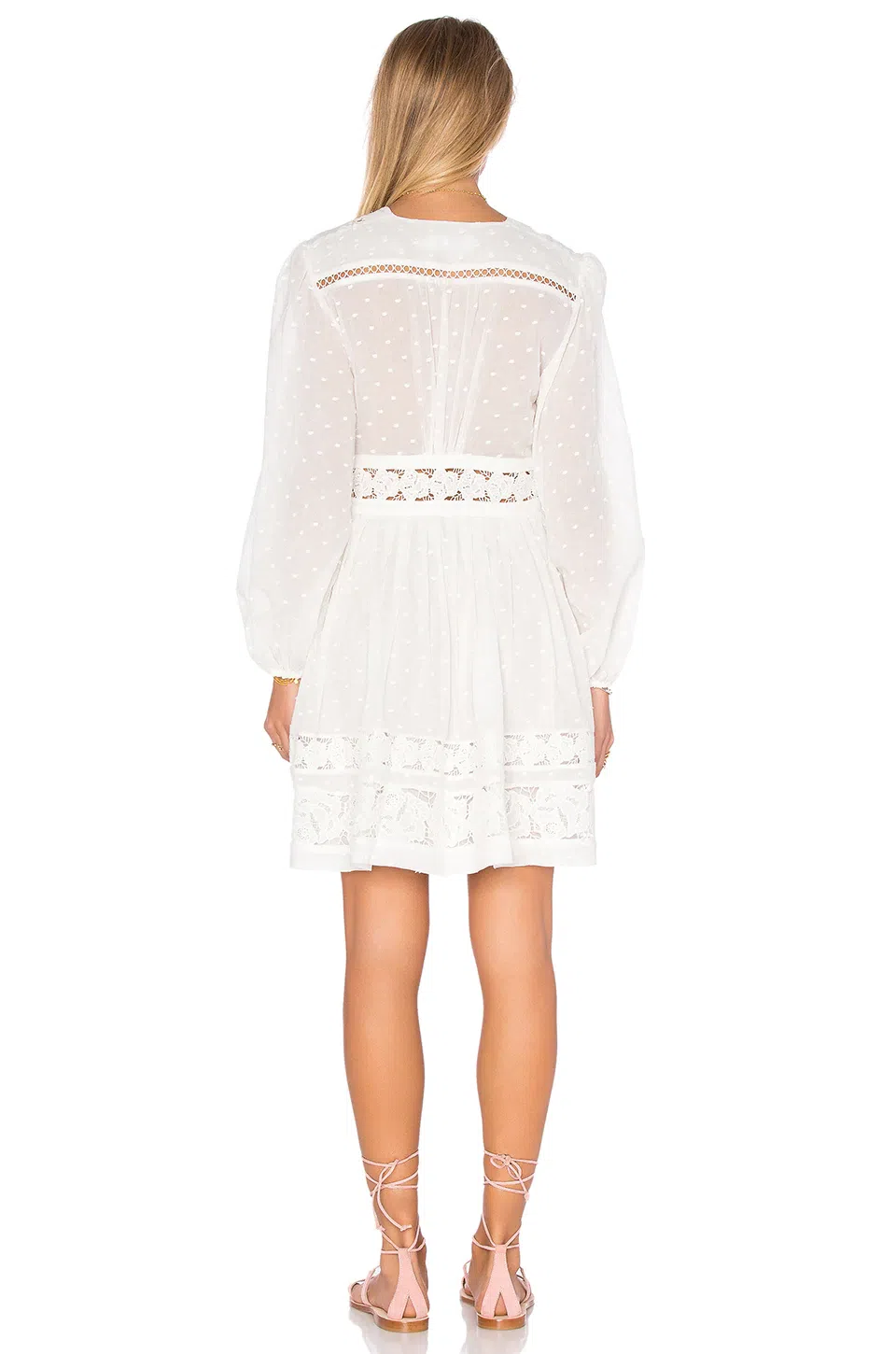 Zimmermann Realm Embroidered Panel Dress White Size 8 | The Volte