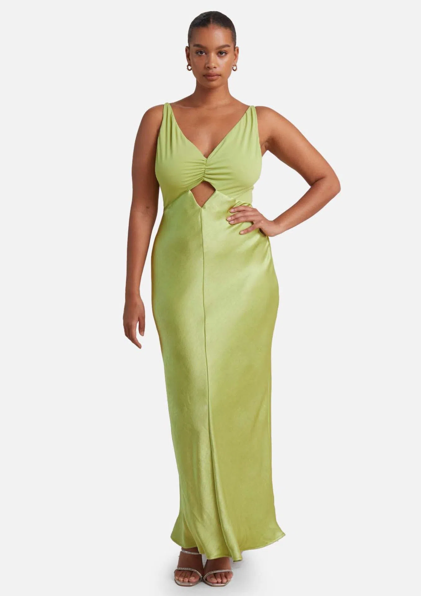 Bec & Bridge Julieta V Neck Maxi Dress Lime Green Size 6 / XS | The Volte