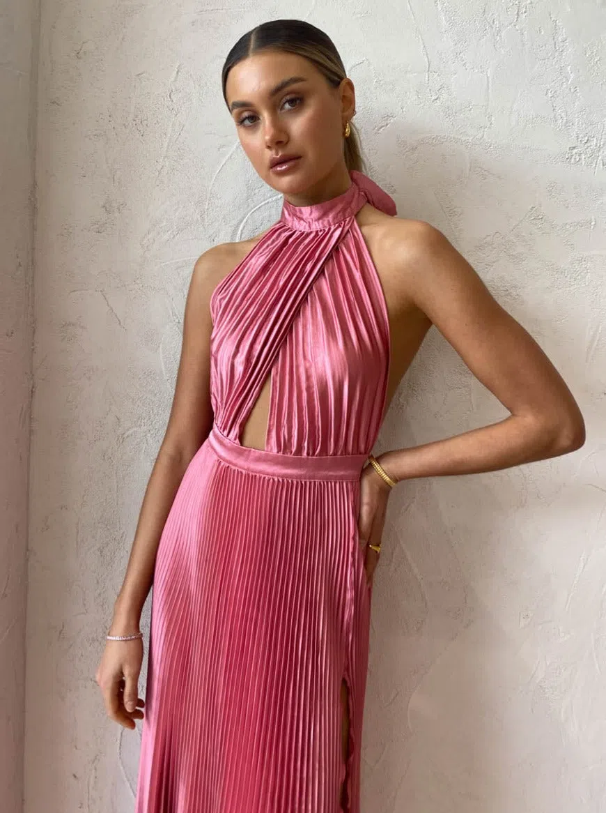 L'idee Renaissance Split Gown Pink Size AU 8 | The Volte