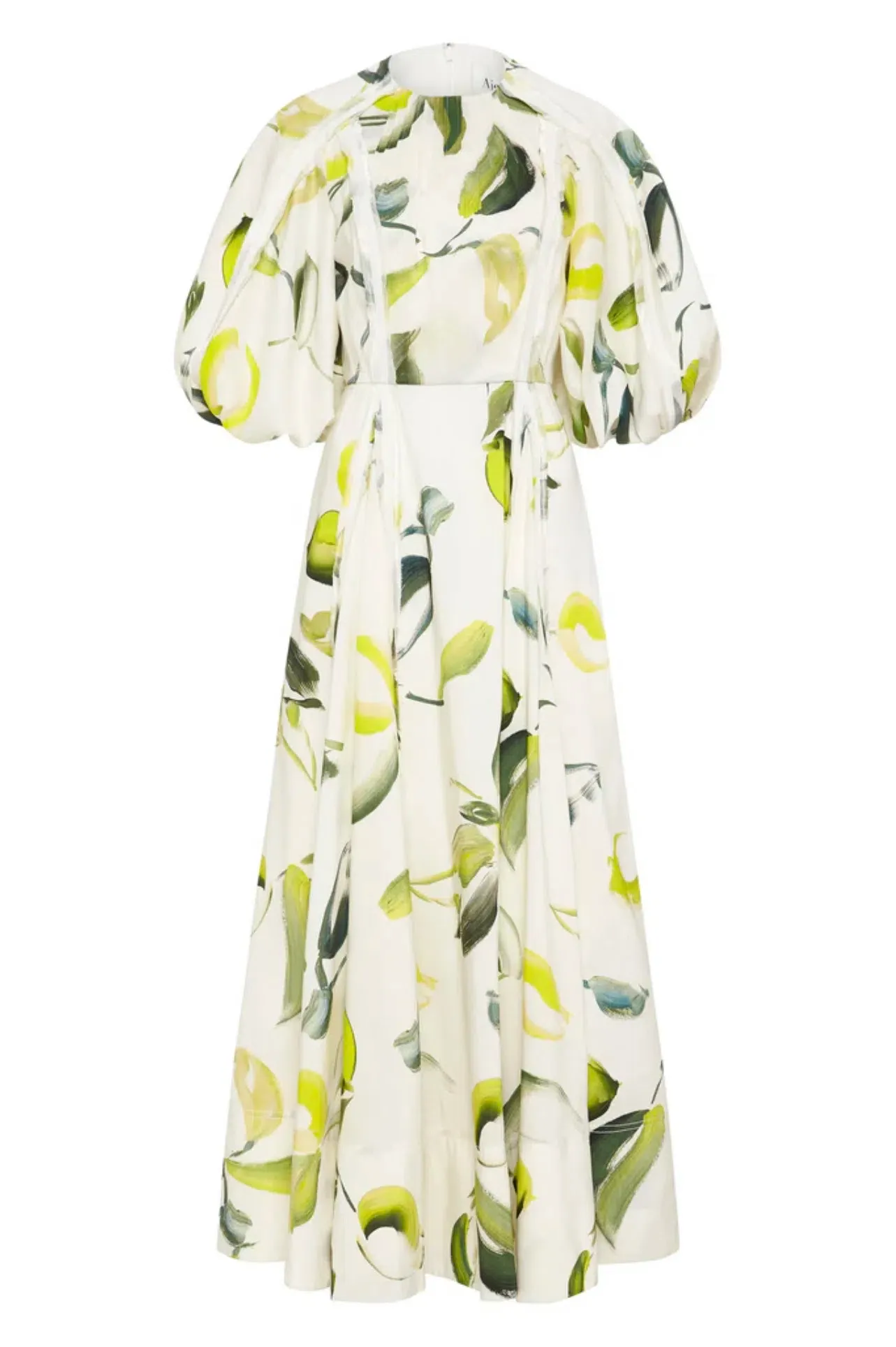aje zest midi dress Zest Midi Dress | Tropical Lime Print