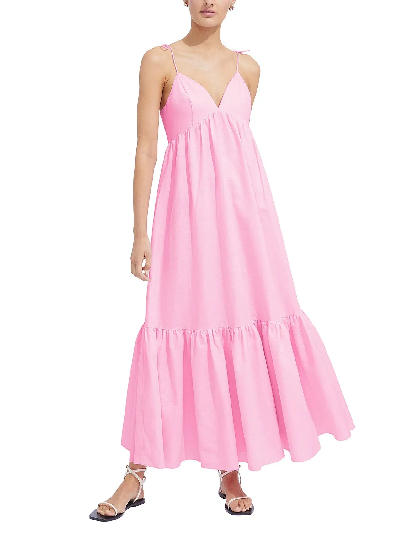 Steele Leonora Maxi Dress Pink Size M / Au 10 | The Volte