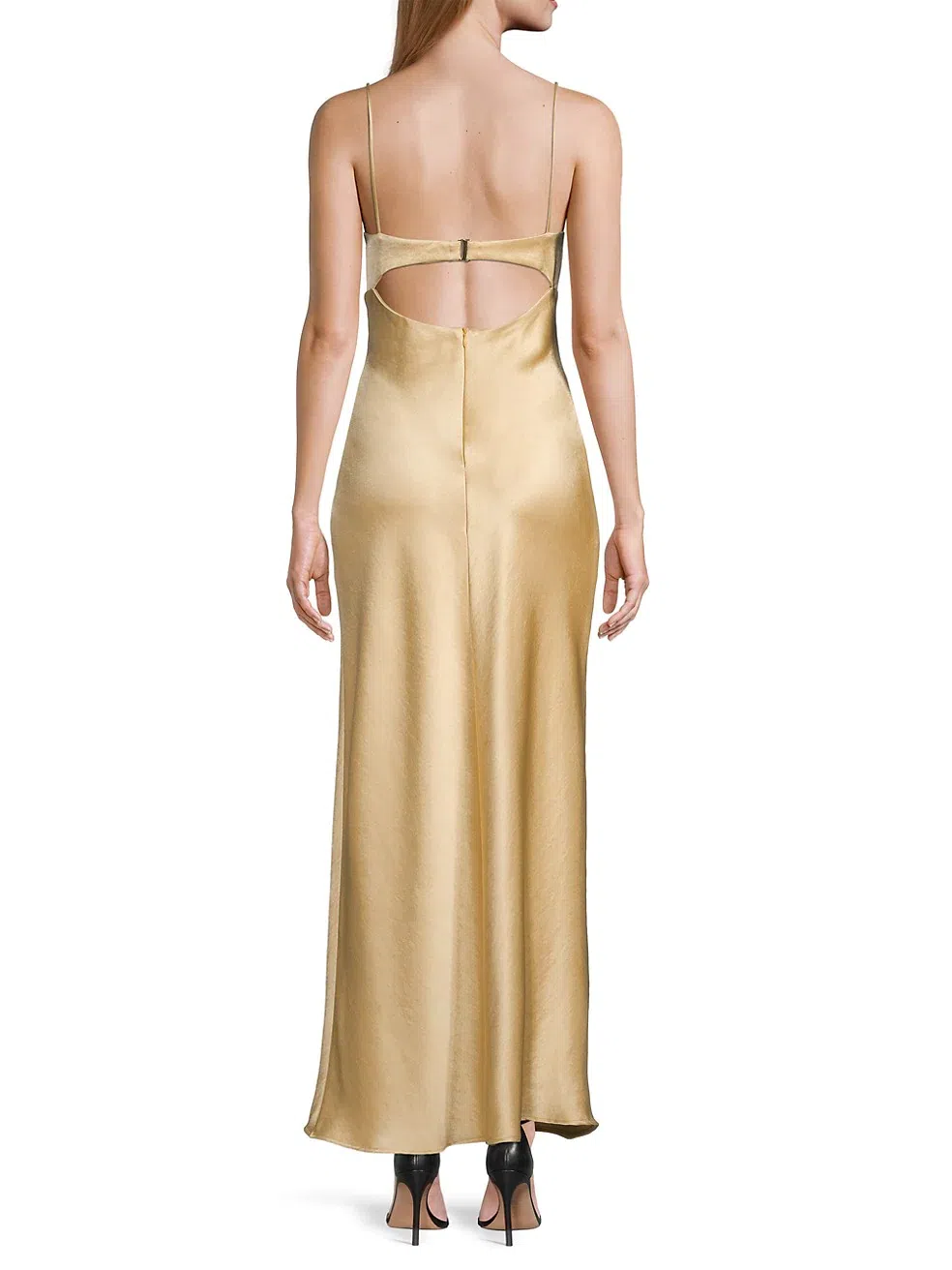 carmel one-shoulder sash maxi dress butter Carmel One-Shoulder Sash Maxi Dress Chocolate