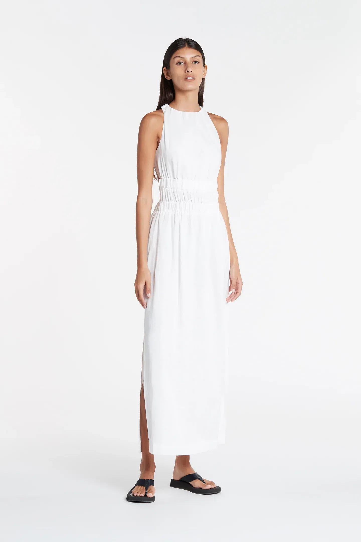 Sir the Label Vilma Cross Back Gown White Size M/10 | The Volte
