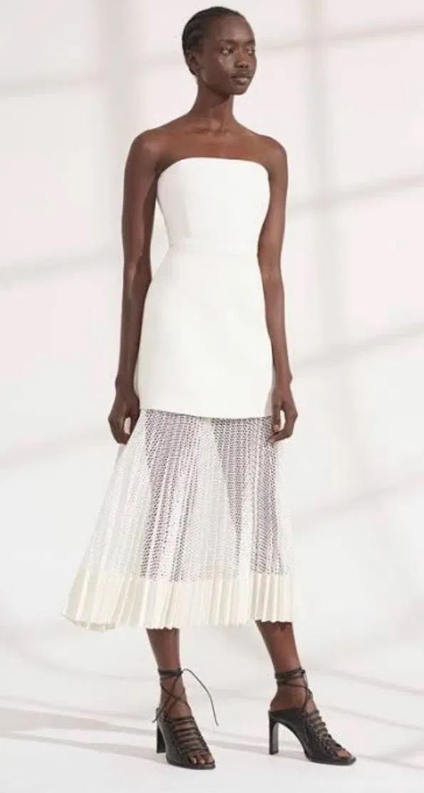 dion lee suspended sunray pleat dress Dion Lee Suspended Sunray Pleat Dress Free Shipping