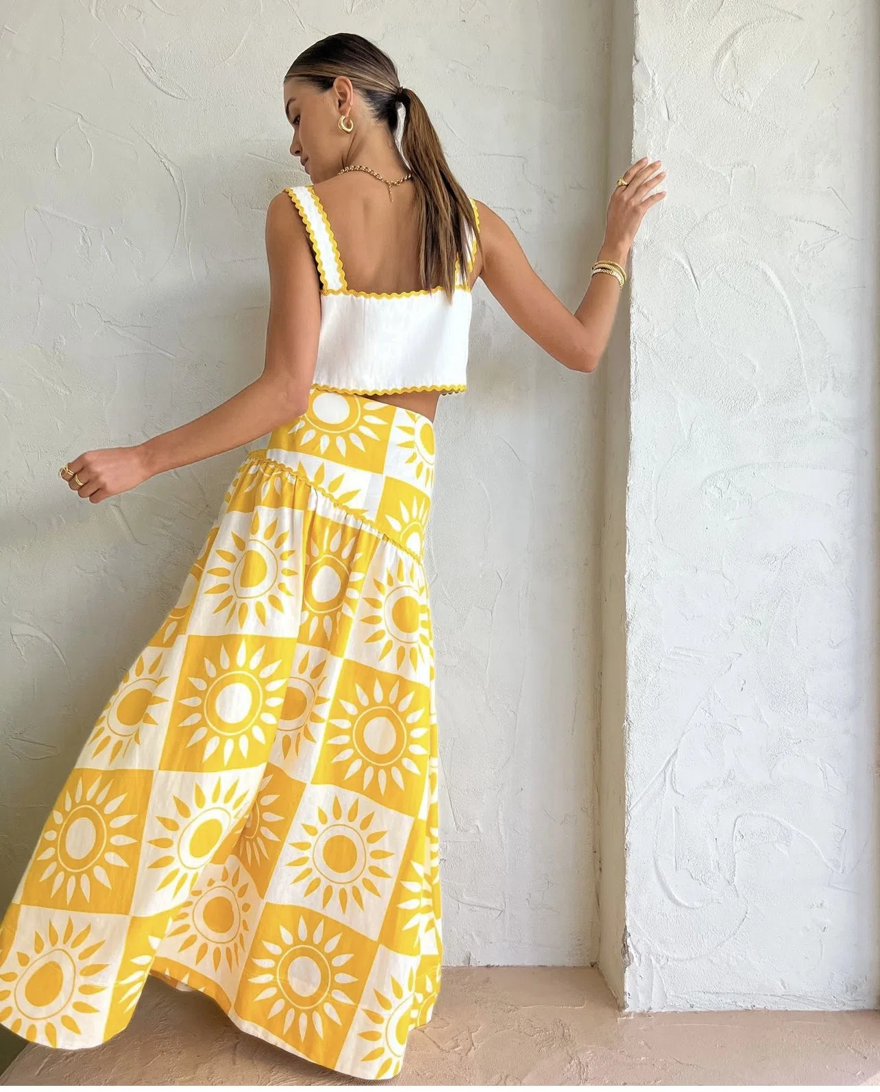 Danielle Guizio Dainty Lace Set Yellow Size 8 | The Volte Danielle Guizio Dainty Lace Set Yellow Size 8 | The Volte