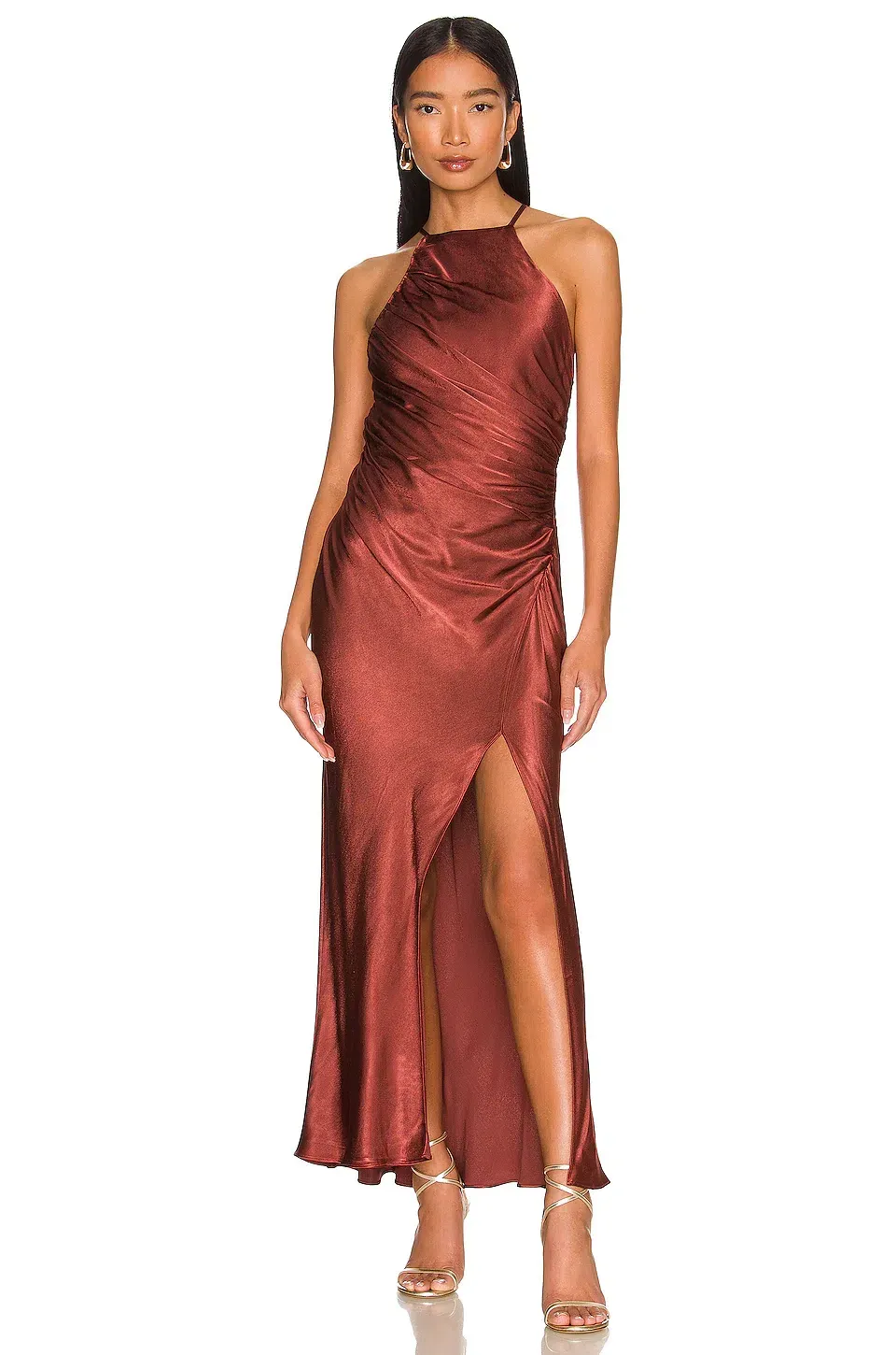 shona joy faye cocktail midi dress Shona Joy Faye Cross Front Midi Dress