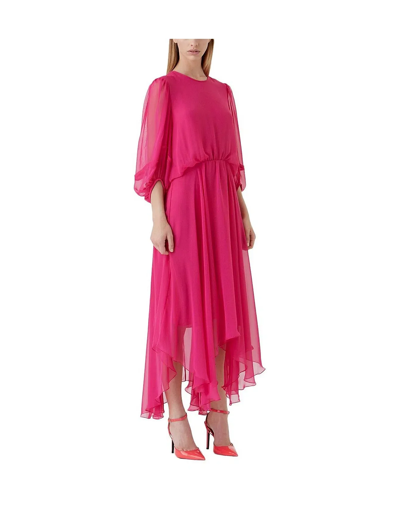 aje vellum maxi dress Vellum Maxi Dress | Cerise Pink