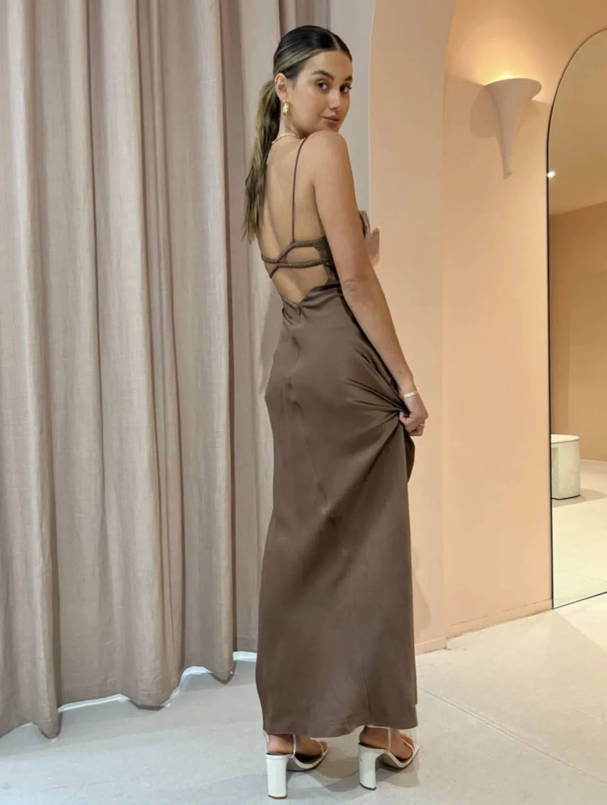 chinese dress ladies Amber Maxi Dress – The Social Wardrobe main image 1