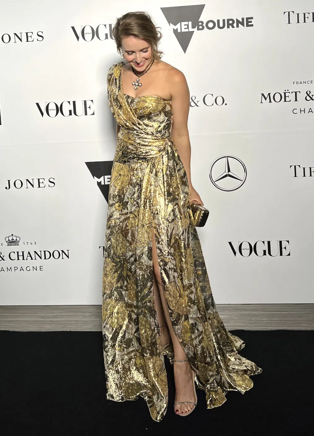 dundas draped gold leather dress Gold-Button Faux-Leather Dress | Dolce Cabo