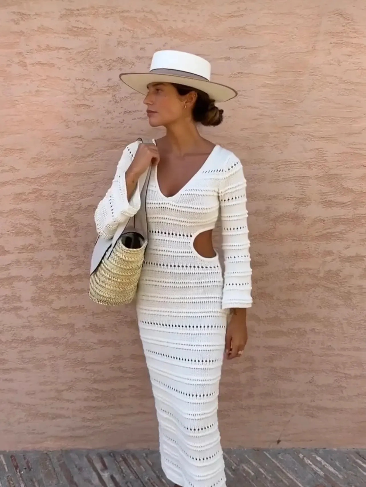 maurie and eve knit dress An elevated essential in soft cotton knit The Seasons Within Maxi Dress features a slim silhouette, side split and creamy neutral hue ~ a timeless staple made to wear season after season