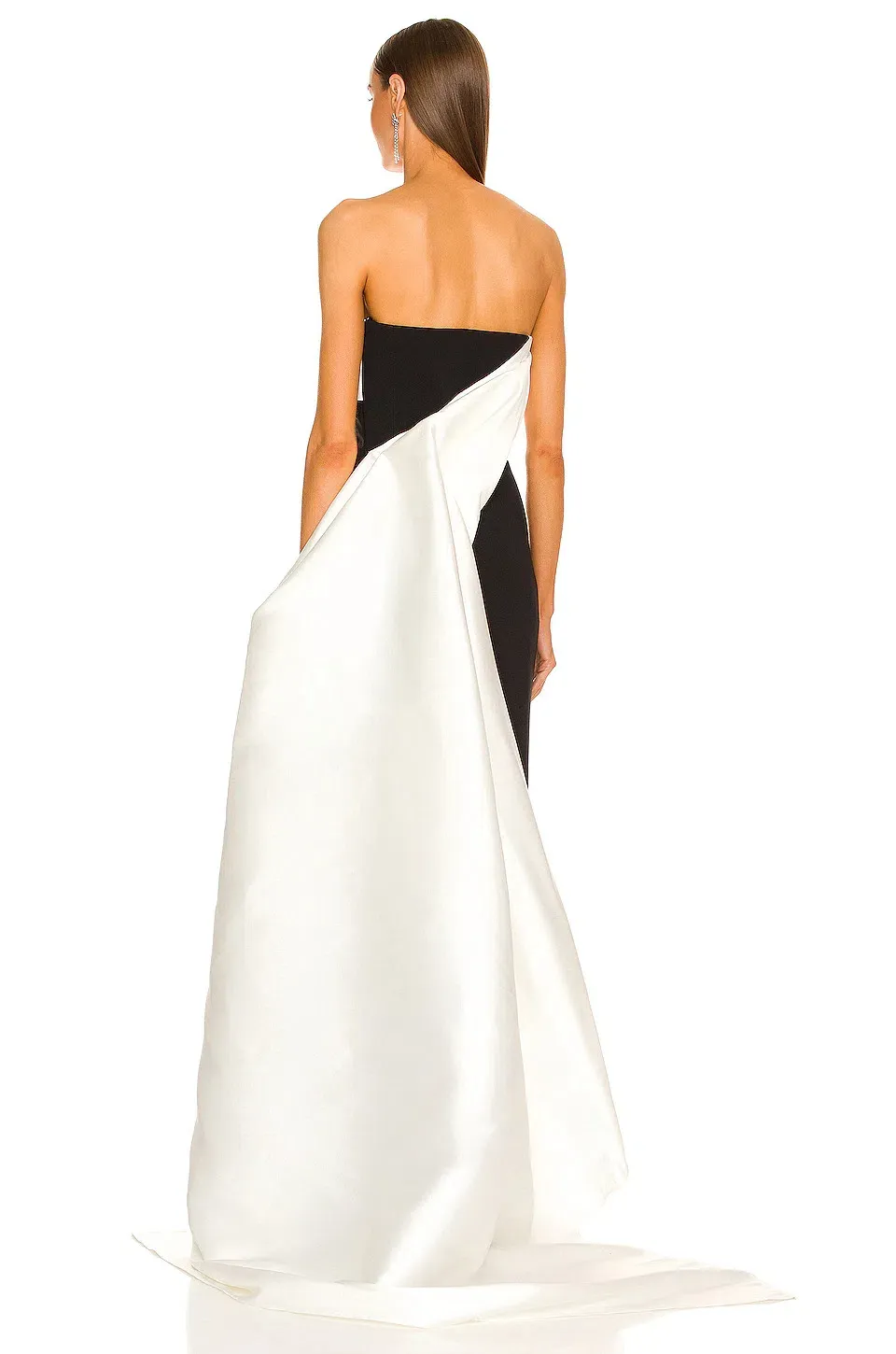 the kinsley maxi dress in black & cream Solace London The Kinsley Maxi Dress in Black/Cream Size 10