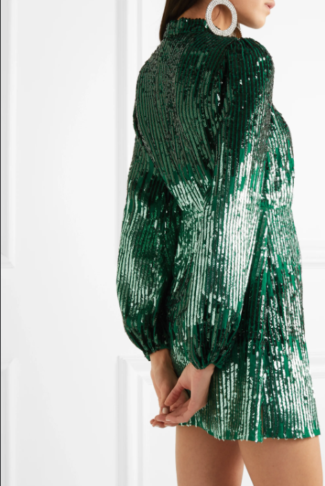 green emerald velvet dress PETROL SILK ILLUSIONIST DRESS – Bianca Spender