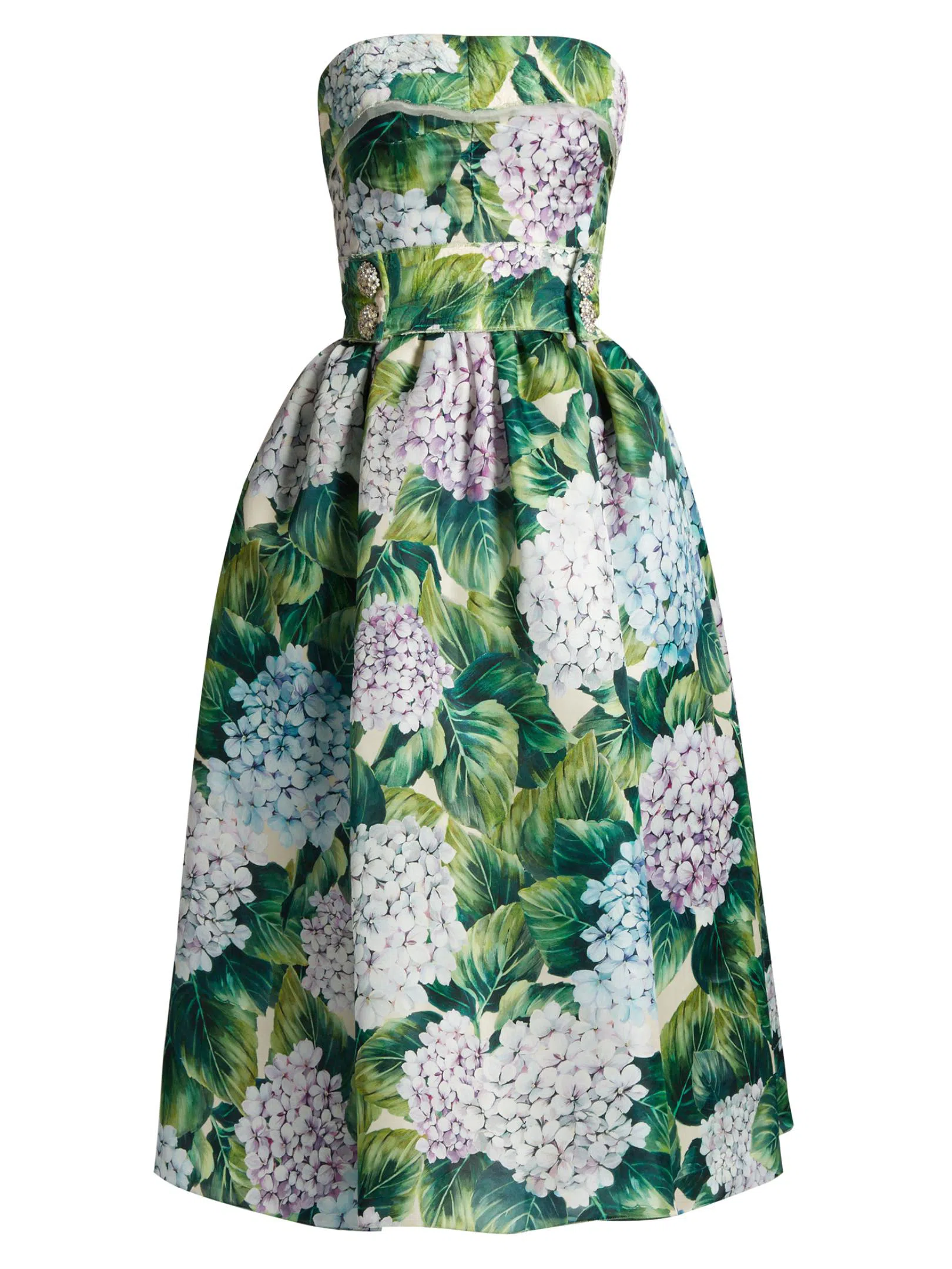 Dolce & Gabbana hydrangea strapless dress size 10