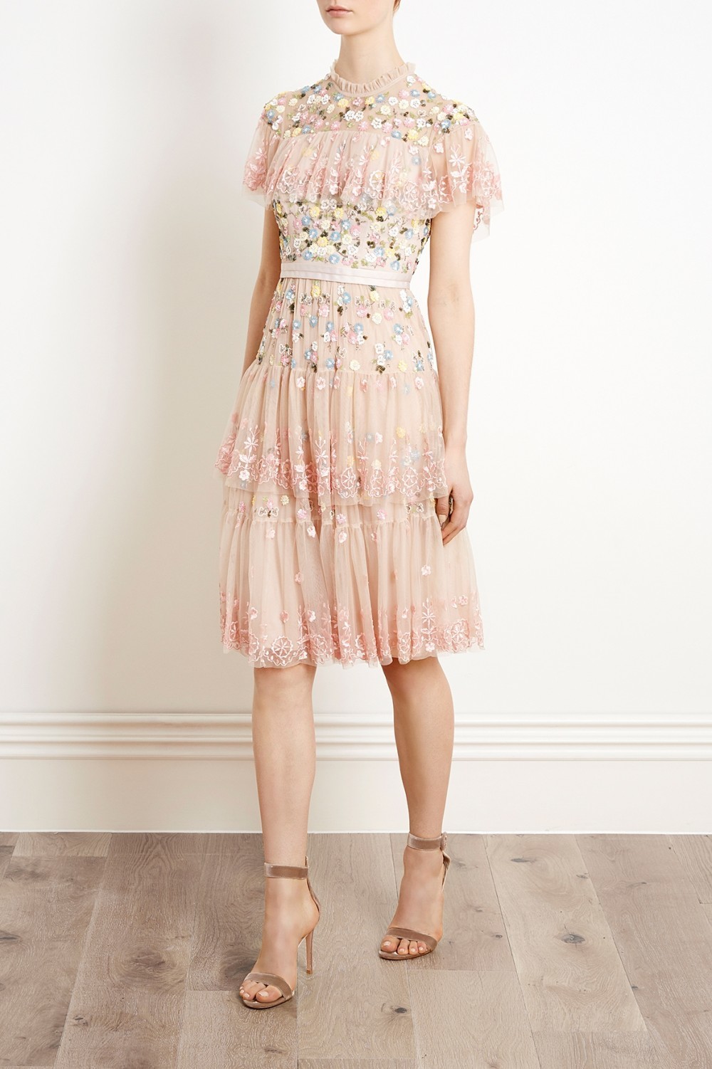 for love & lemons pointelle knit dress For Love & Lemons Billie Pointelle Midi Dress – Shop at the Mix main image 0